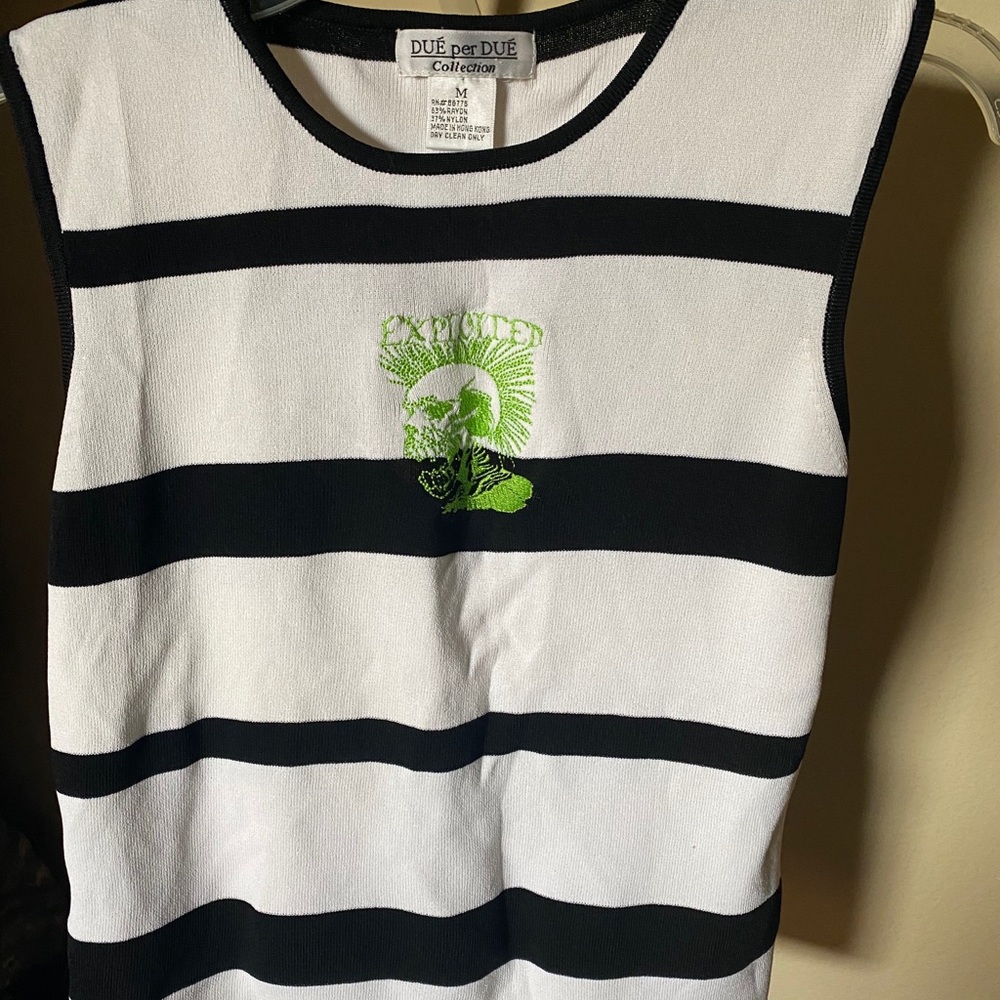 Women’s 1980s Exploited band tank top.